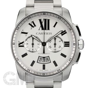 CARTIER カルティエ カリブル ドゥ カルティエ クロノグラフ W7100045　シルバー メイン