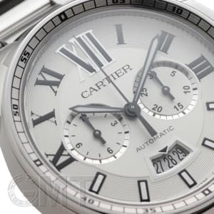 CARTIER カルティエ カリブル ドゥ カルティエ クロノグラフ W7100045　シルバー メイン