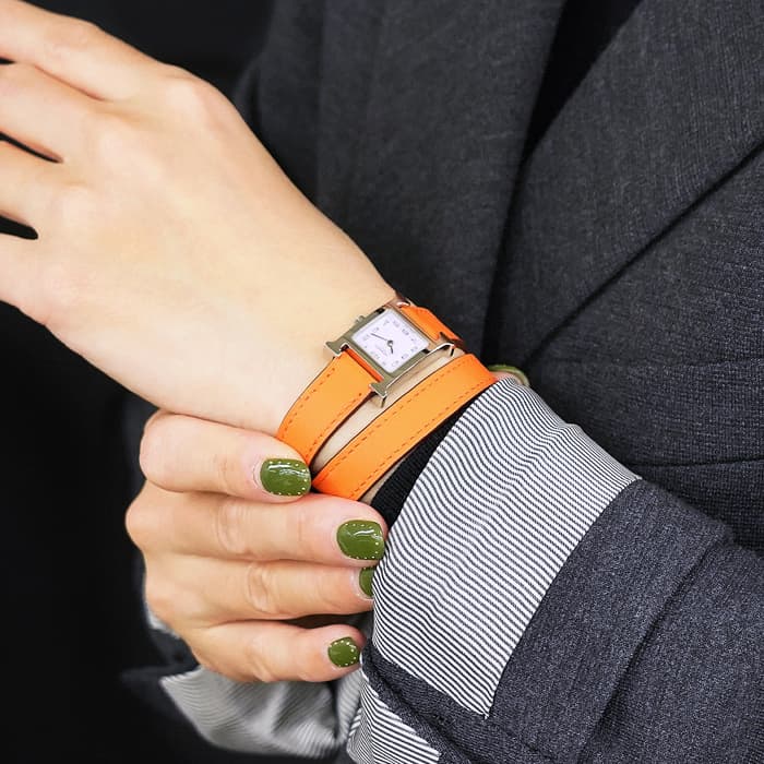 新品)HERMES エルメス Hウォッチ ミニ HH1.110.131/SW932 H
