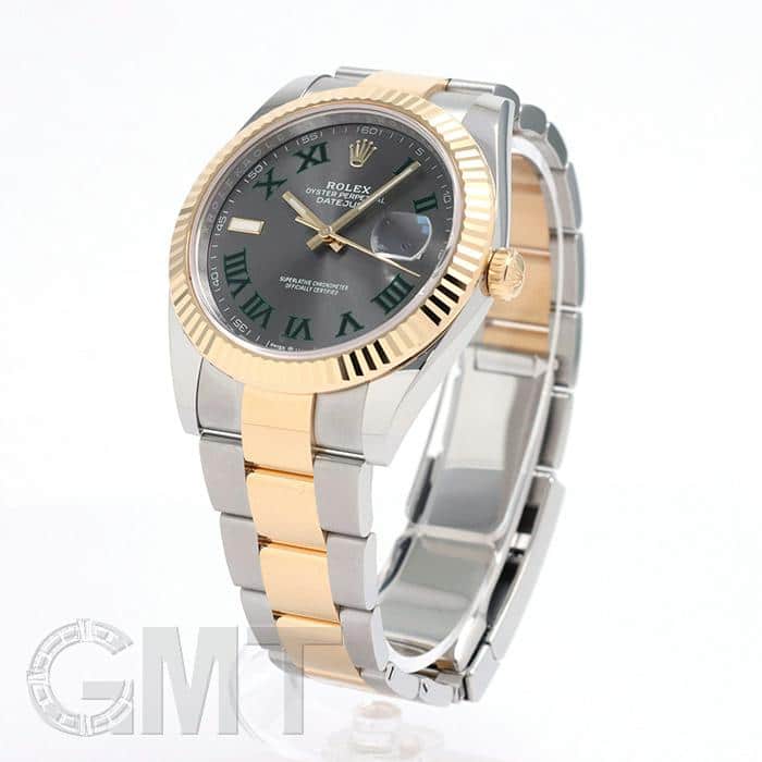 中古)ROLEX ロレックス デイトジャスト 41 126333 グレー グリーン