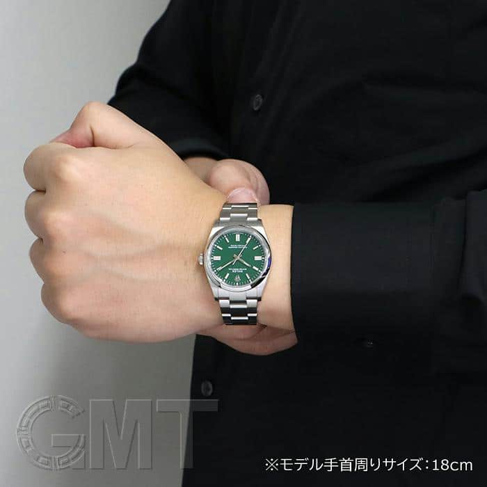 中古)ROLEX ロレックス オイスターパーペチュアル 36 126000 グリーン