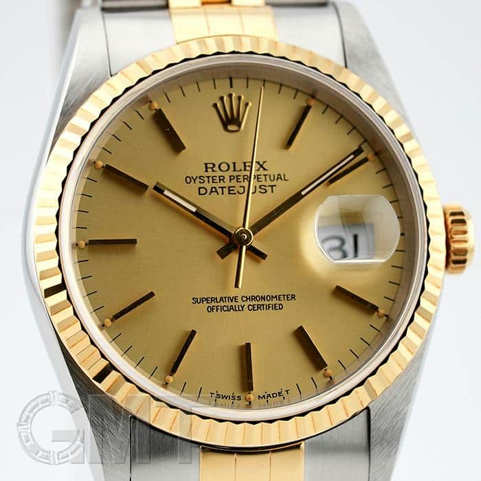 中古)ROLEX ロレックス デイトジャスト 16233 シャンパン（商品ID