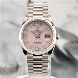 ROLEX ロレックス デイデイト 128239 ピンクオパールローマVI&IXダイヤ メイン