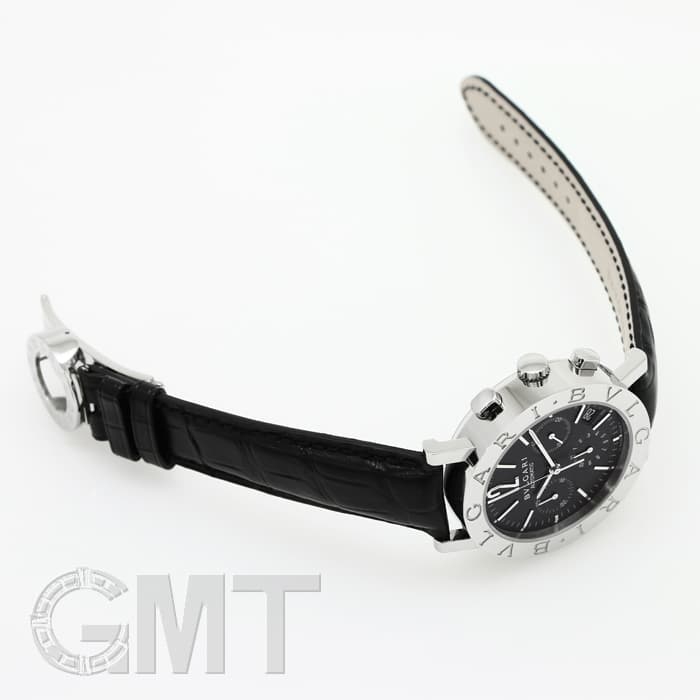 新品)BVLGARI ブルガリ ブルガリ・ブルガリ クロノグラフ ブラック