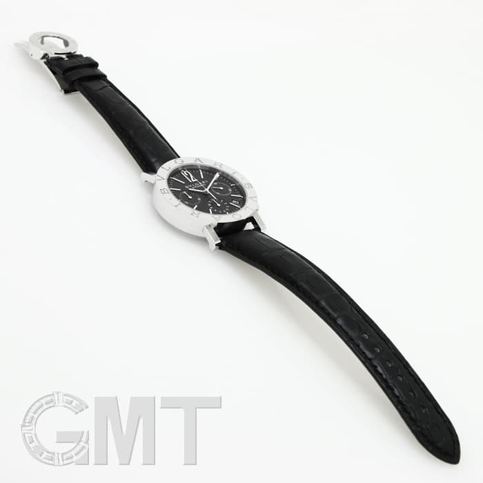 新品)BVLGARI ブルガリ ブルガリ・ブルガリ クロノグラフ ブラック