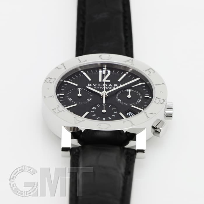 新品)BVLGARI ブルガリ ブルガリ・ブルガリ クロノグラフ ブラック
