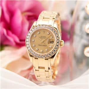 ROLEX ロレックス デイトジャスト パールマスター 69298G シャンパン メイン