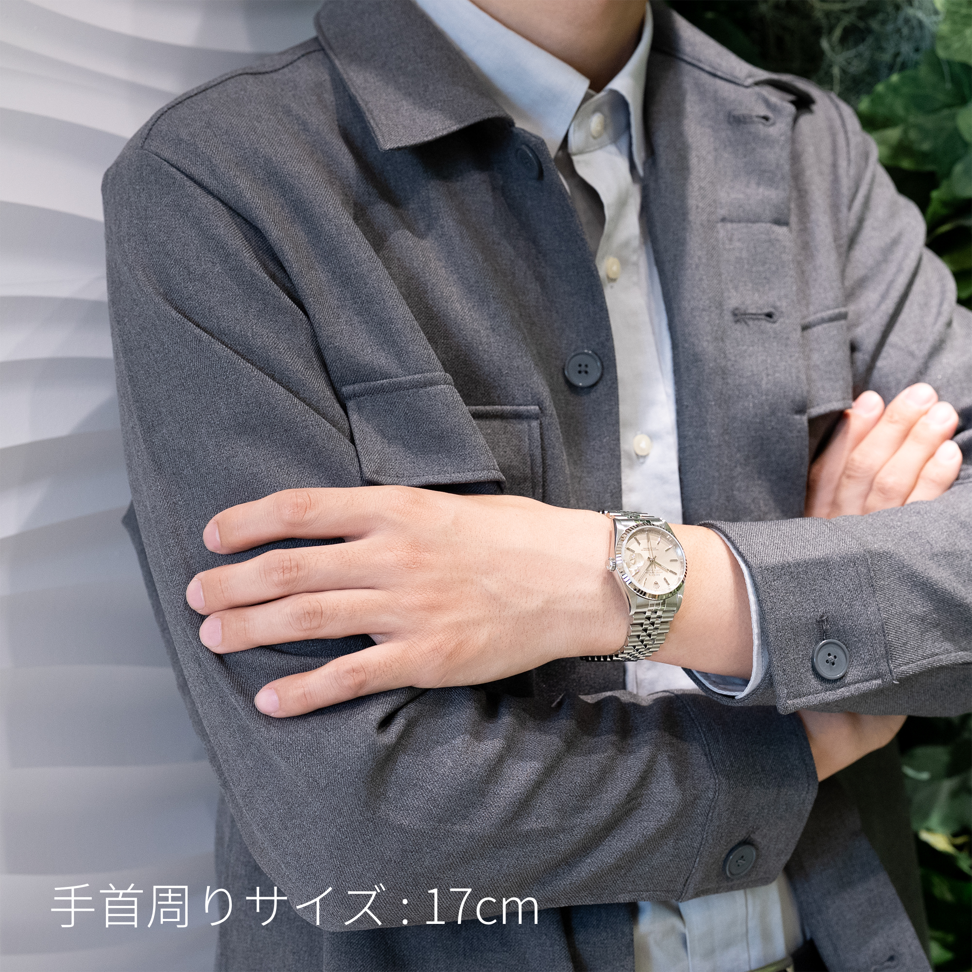 中古)ROLEX ロレックス デイトジャスト 16234 シルバー タペストリー