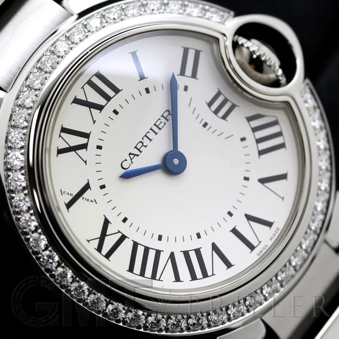 新品)CARTIER カルティエ バロンブルー 28mm W4BB0015（商品ID