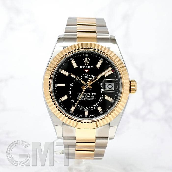 中古)ROLEX ロレックス スカイドゥエラー 326933 ブラック（商品ID