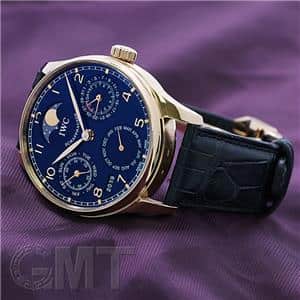 IWC インターナショナルウォッチカンパニー ポルトギーゼ パーペチュアルカレンダー ブルー IW502220【世界限定100本】 メイン