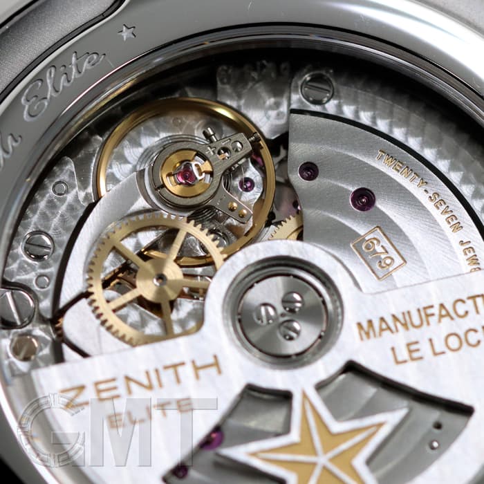 エクストラ1本 新品)ZENITH ゼニス エリート クロノグラフ クラシック シルバー