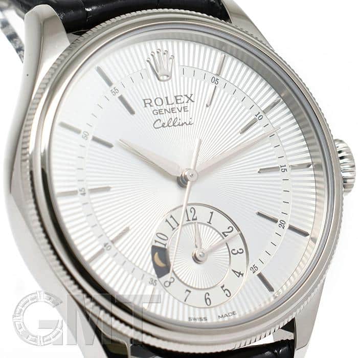 ロレックス ROLEX チェリーニ デュアルタイム 50529 シルバー K18WG