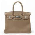 HERMES エルメス バーキン 30 トゴ エトゥープ シルバー金具