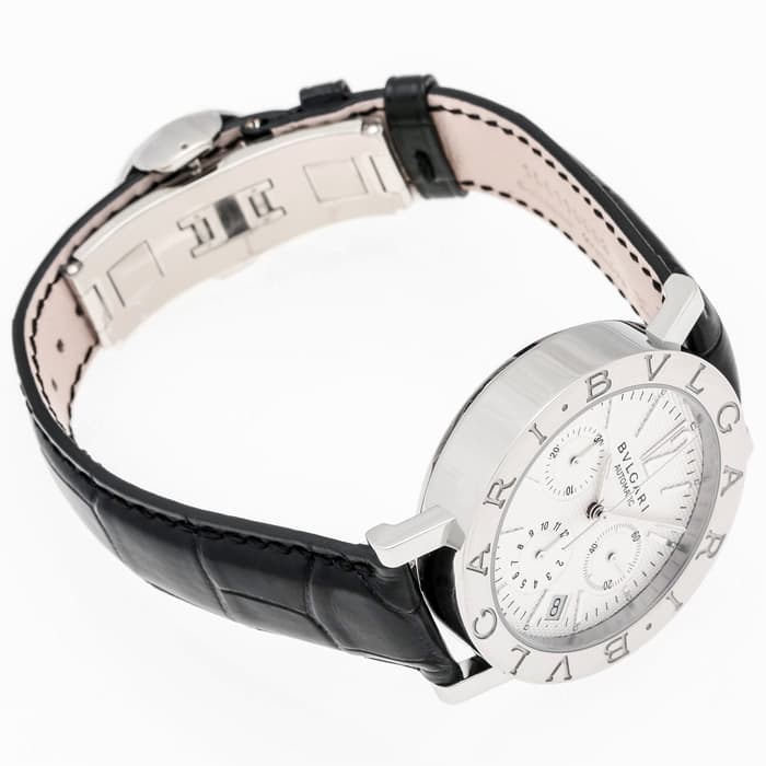 新品)BVLGARI ブルガリ ブルガリ・ブルガリ クロノグラフ ホワイト