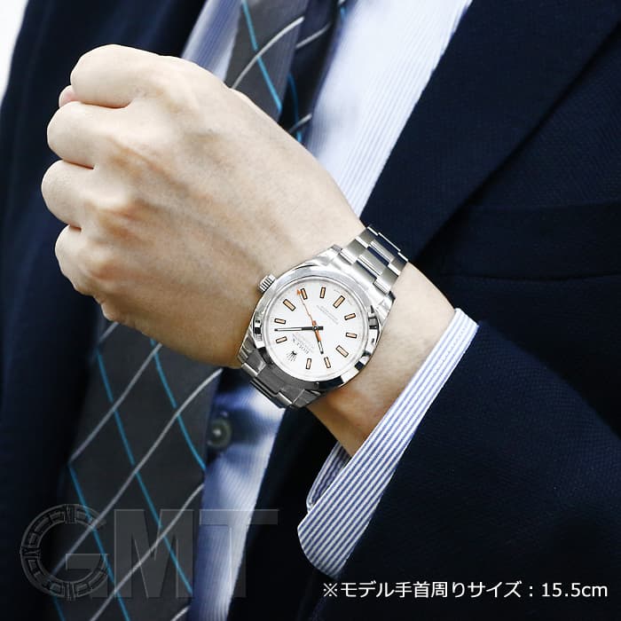 中古)ROLEX ロレックス ミルガウス 116400 ホワイト（商品ID