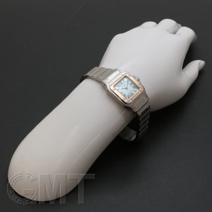 中古)CARTIER カルティエ サントス ガルベ SM PG×SS MOP W20103C4