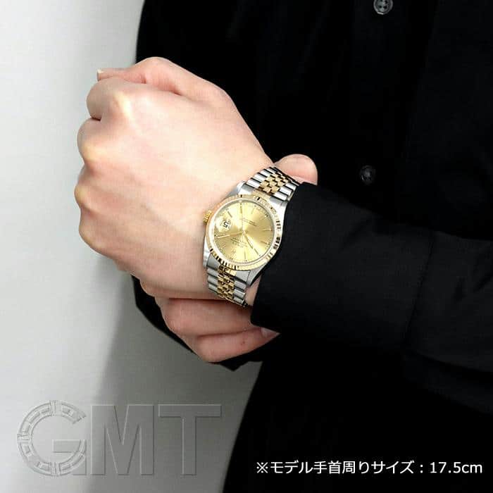 中古)ROLEX ロレックス デイトジャスト 36 16233 シャンパン（商品ID