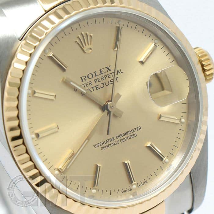 中古)ROLEX ロレックス デイトジャスト 36 16233 シャンパン（商品ID