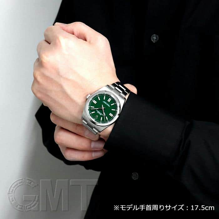 中古)ROLEX ロレックス オイスターパーペチュアル 41 124300 グリーン