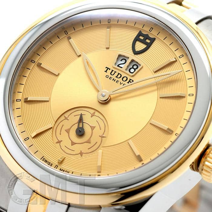新品)TUDOR チューダー グラマー ダブルデイト M57003-0003 シャンパン