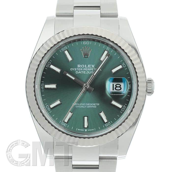 未使用)ROLEX ロレックス デイトジャスト 41 126334 ミントグリーン