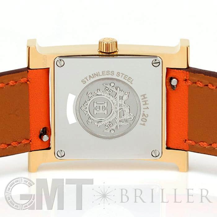 新品)HERMES エルメス Hウォッチ HH1.201.131/SW931 ゴールドプレー