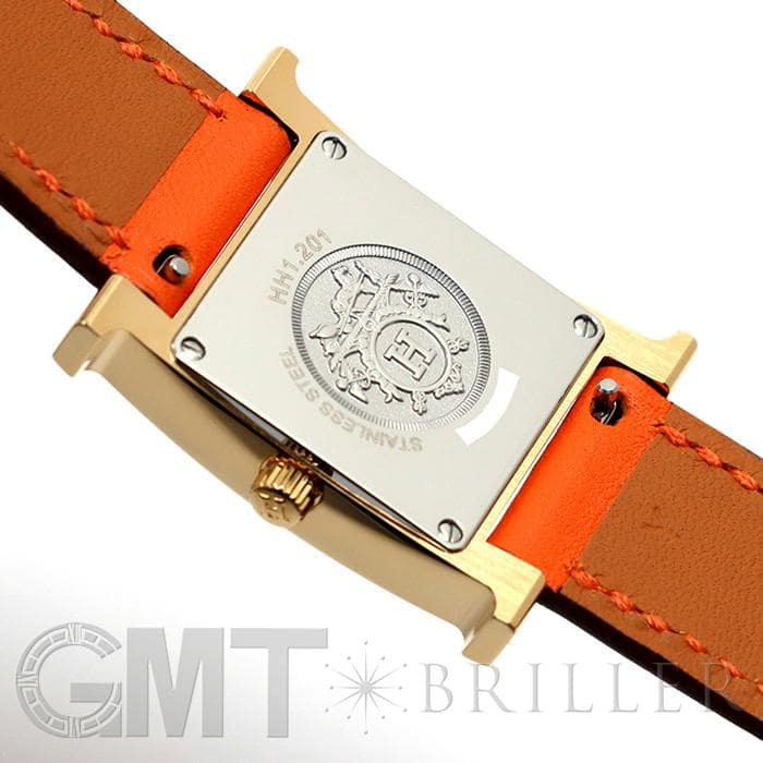 新品)HERMES エルメス Hウォッチ HH1.201.131/SW931 ゴールドプレー