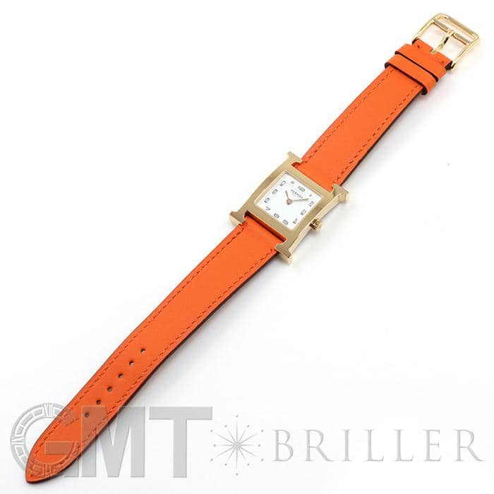 新品)HERMES エルメス Hウォッチ HH1.201.131/SW931 ゴールドプレー