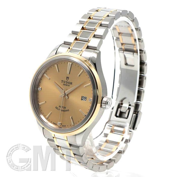 新品)TUDOR チューダー スタイル シャンパン 3Pダイヤ 38mm M12503