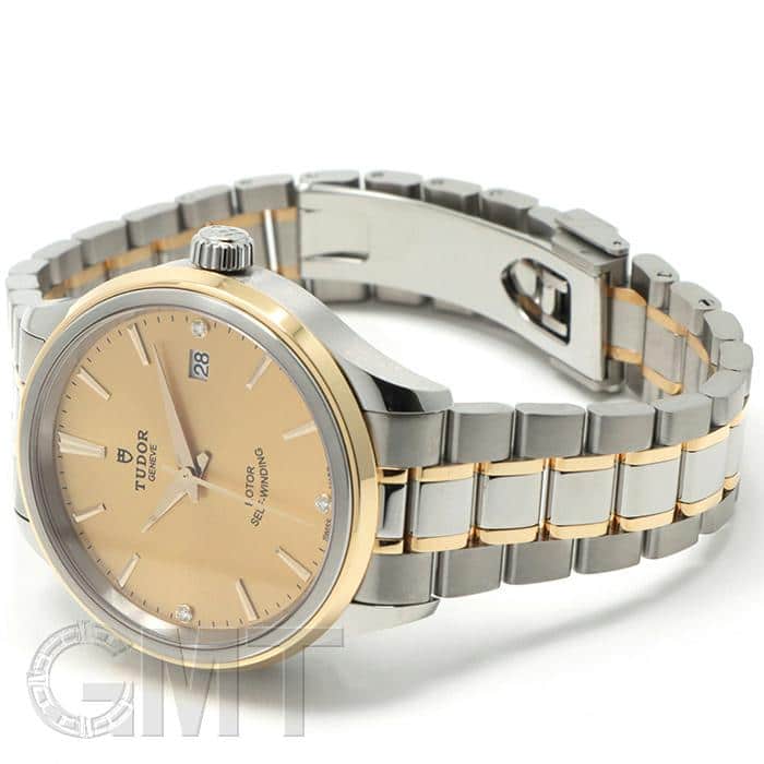 新品)TUDOR チューダー スタイル シャンパン 3Pダイヤ 38mm M12503