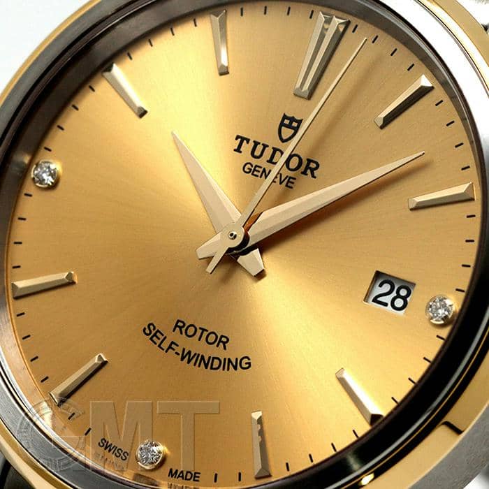 新品)TUDOR チューダー スタイル シャンパン 3Pダイヤ 38mm M12503
