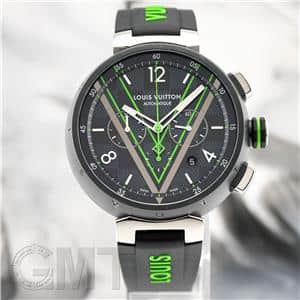 中古)LOUIS VUITTON ルイ・ヴィトン タンブール クロノグラフ ダミエ