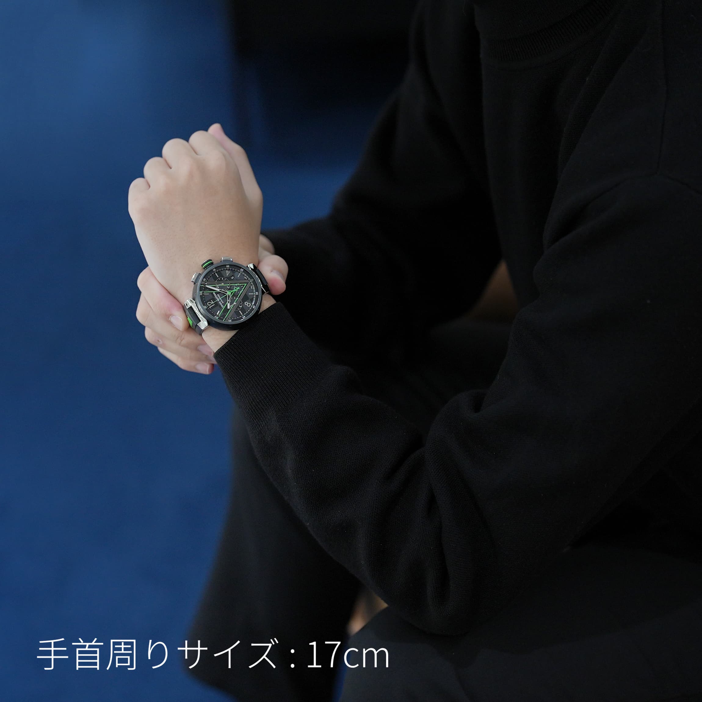 中古)LOUIS VUITTON ルイ・ヴィトン タンブール クロノグラフ ダミエ