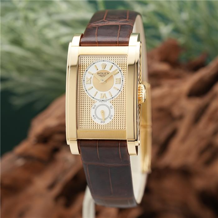C⑦ロレックス 71.00.55 ROLEX 　レザーケース 茶 中古)ROLEX ロレックス プリンス チェリーニ プリンス 5440/8（商品ID