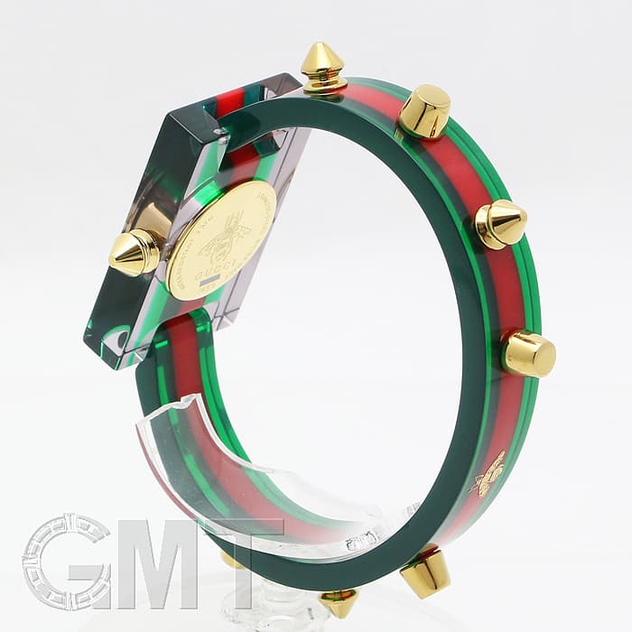 グッチ YA143504 ビンテージウェブスケルトンスタッズバングル腕時計 レディース GUCCI - グッチ YA143504 ビンテージウェブスケルトンスタッズバングル