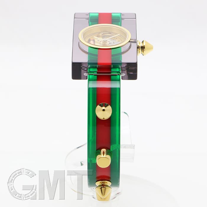 グッチ YA143504 ビンテージウェブスケルトンスタッズバングル腕時計 レディース GUCCI - グッチ YA143504 ビンテージウェブスケルトンスタッズバングル