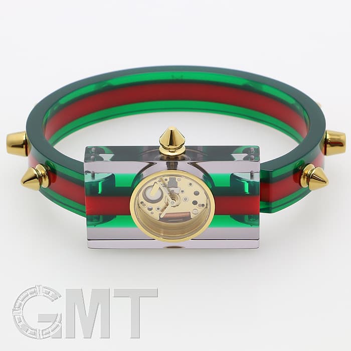新品)GUCCI グッチ YA143504 ビンテージ ウェブ スケルトン スタッズ