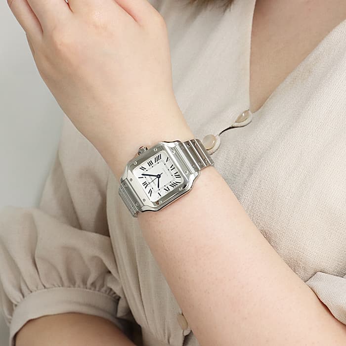 中古)CARTIER カルティエ サントス ドゥ カルティエ MM WSSA0010（商品