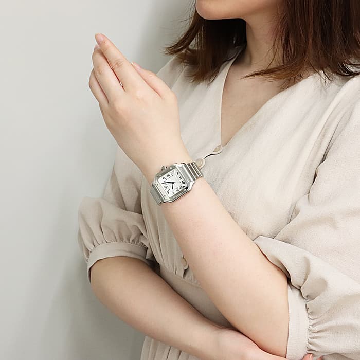 中古)CARTIER カルティエ サントス ドゥ カルティエ MM WSSA0010（商品