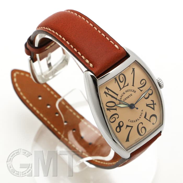 フランクミュラー カサブランカ ピンク 腕時計 QUARTZ レディース 新品)FRANCK MULLER フランク・ミュラー カサブランカ サーモン