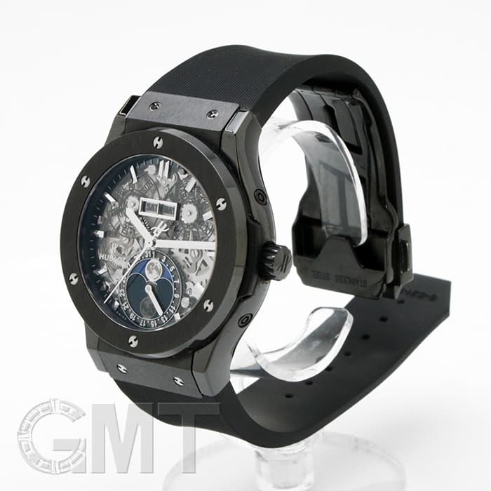 中古)HUBLOT ウブロ クラシック アエロ・フュージョン ムーンフェイズ