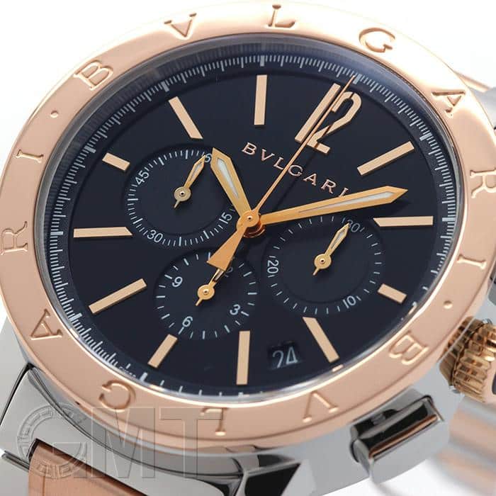 中古)BVLGARI ブルガリ ブルガリ・ブルガリ クロノグラフ BB41BSPGDCH