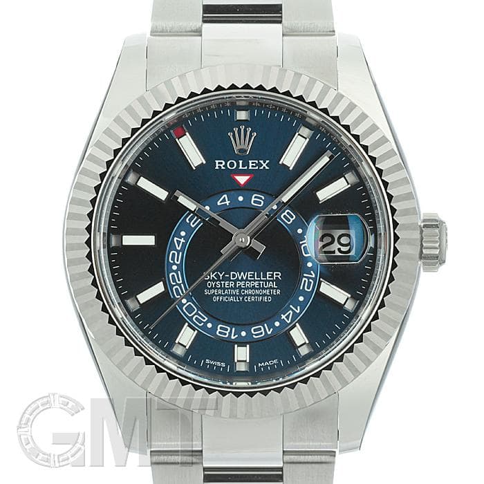 お歳暮・冬ギフト 特集2025 通販  未使用)ROLEX ロレックス ブルー 326934 スカイドゥエラー 時計