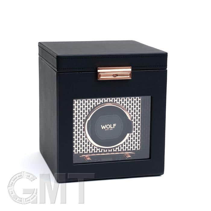 ウォッチワインダー　ワインディング 新品)WOLF ウルフ ウォッチワインダー AXIS ワインディング