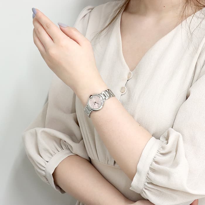 中古)CARTIER カルティエ バロンブルー SM W6920038 ピンク（商品ID  