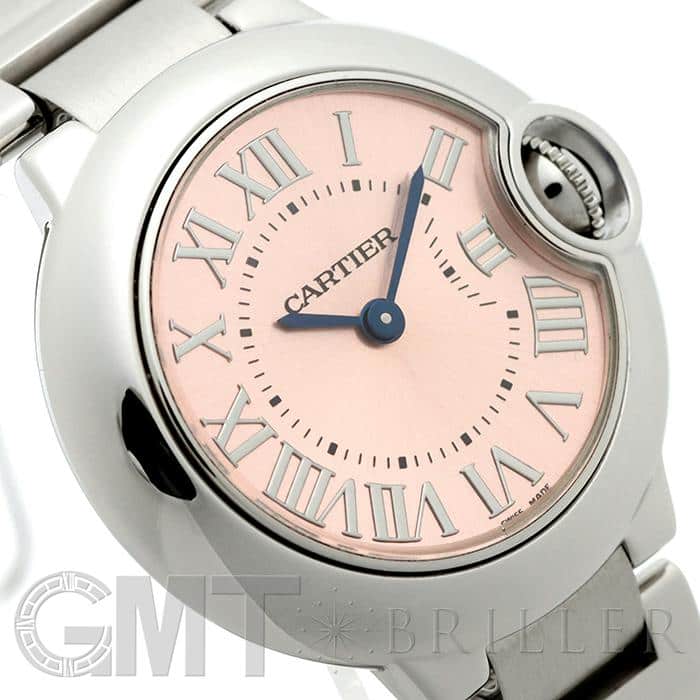 中古)CARTIER カルティエ バロンブルー SM W6920038 ピンク（商品ID