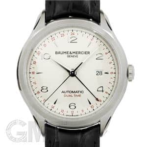 BAUME & MERCIER ボーム&メルシエ クリフトン デュアルタイム シルバー MOA10112 M0A10112 メイン