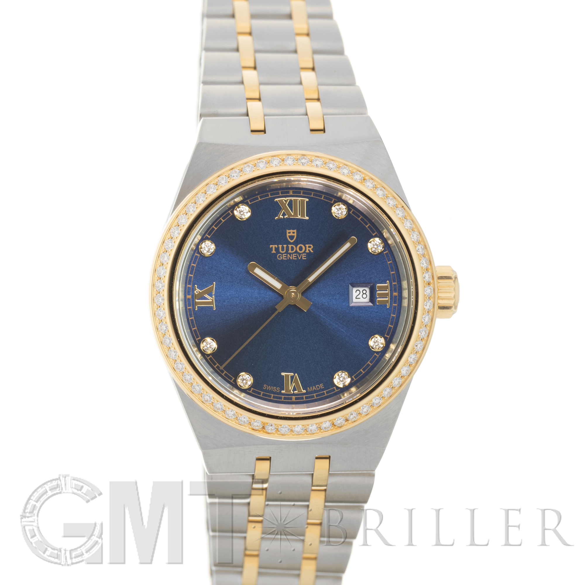 チューダー  ロイヤル28mm 28300-0002 新品)TUDOR チューダー ロイヤル 28mm ブルー ダイヤモンド M28323