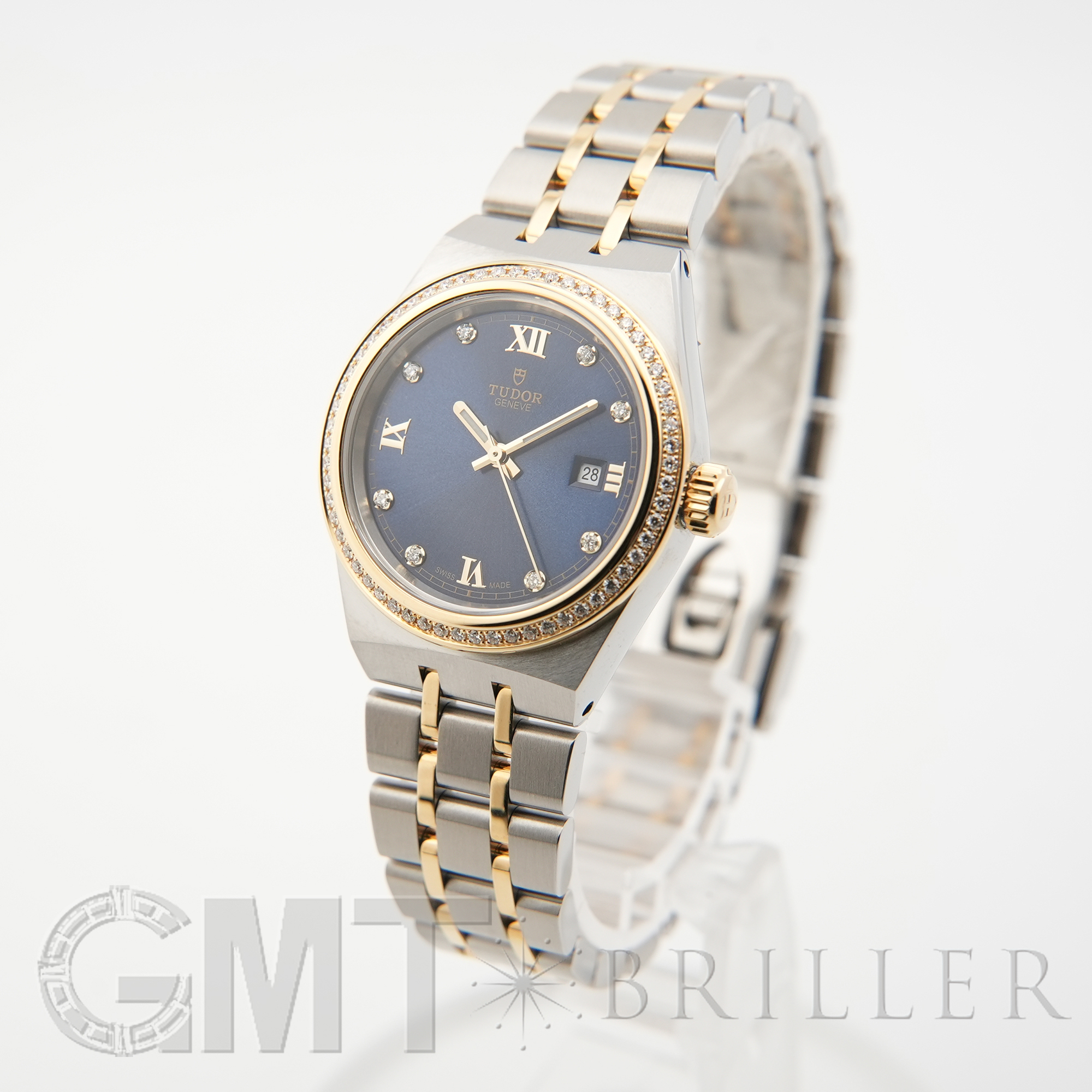 新品)TUDOR チューダー ロイヤル 28mm ブルー ダイヤモンド M28323